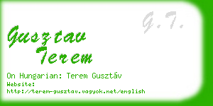 gusztav terem business card