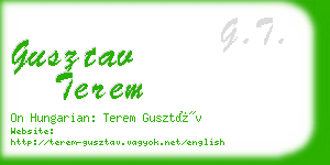 gusztav terem business card